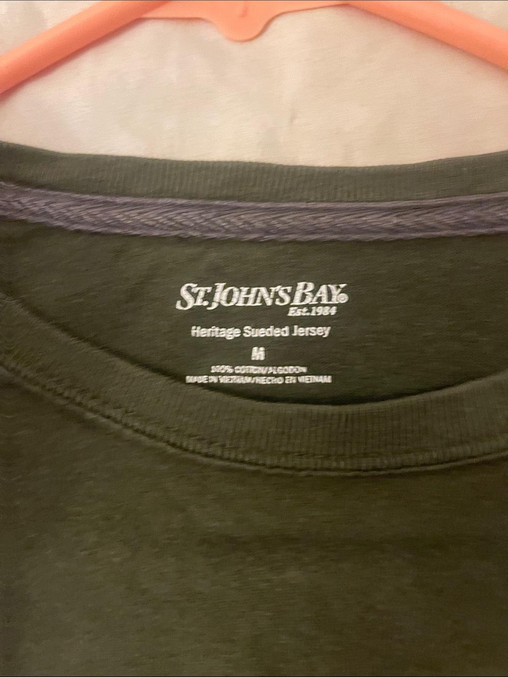 St. John's Bay Olive Green Crewneck Sweater
